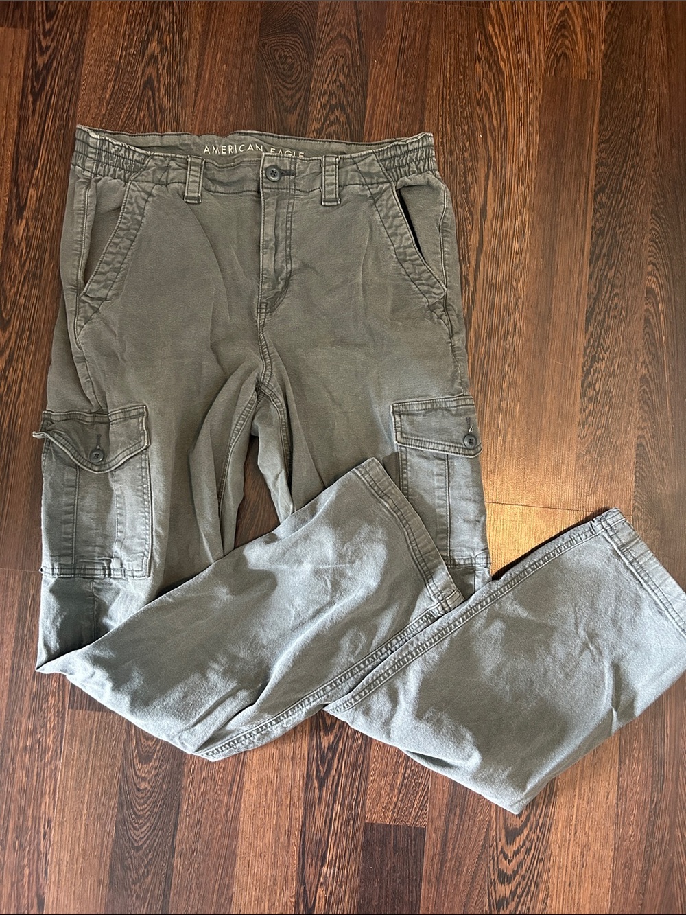 American Eagle Outfitters Women’s Cargo Pants - Gray Green